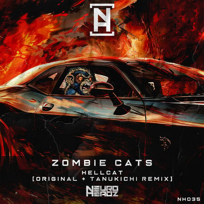 Hellcat / Hellcat (Tanukichi Remix) album by Zombie Cats & Tanukichi - Drum and Bass Cover Art