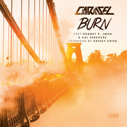 Burn album by Crissy Criss - Drum and Bass Cover Art