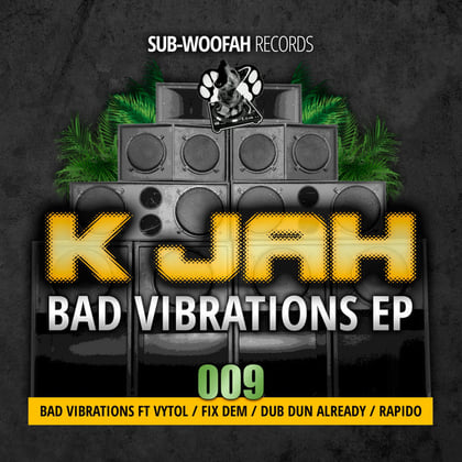 Bad Vibrations EP album by K Jah - Drum and Bass Cover Art