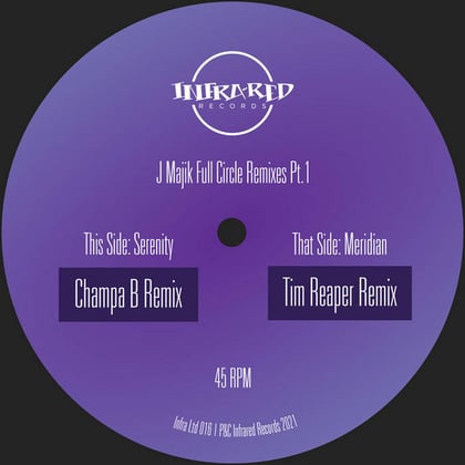 Full Circle Remixes Pt.1 album by J Majik - Drum and Bass Cover Art