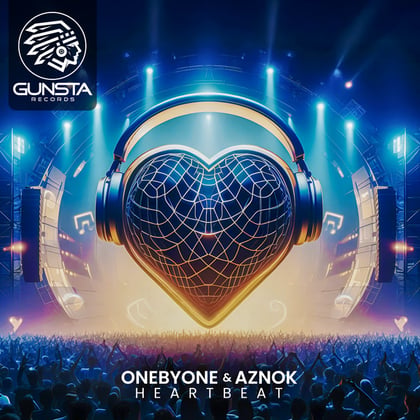 Heartbeat album by Aznok - Drum and Bass Cover Art