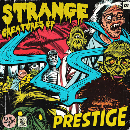 Strange Creatures EP album by Prestige & Cabin Fever Uk - Drum and Bass Cover Art