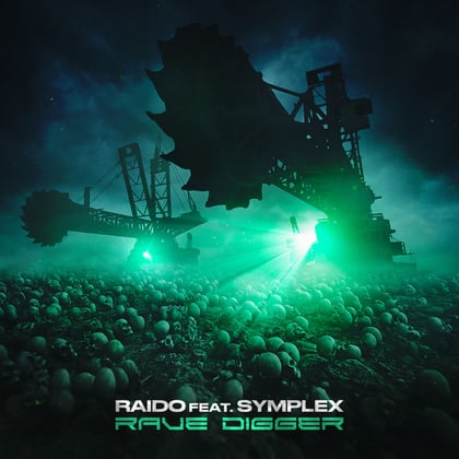 Rave Digger album by RAIDO & Symplex - Drum and Bass Cover Art