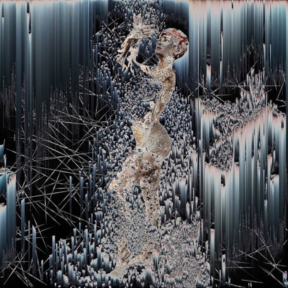Deluge album by Fearful - Drum and Bass Cover Art