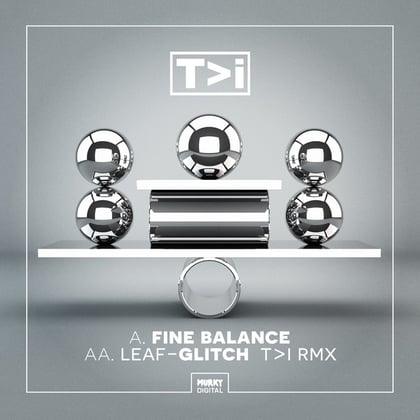 Fine Balance/Glitch (T>I Remix) album by T>I & Leaf - Drum and Bass Cover Art