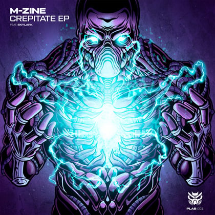 Crepitate album by M-zine - Drum and Bass Cover Art