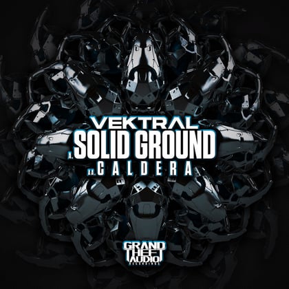Solid Ground// Caldera album by Vektral - Drum and Bass Cover Art