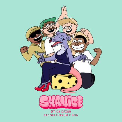 Shanice (feat. Dr Ofori) album by Serum, Inja, Badger & Big Shaq - Drum and Bass Cover Art
