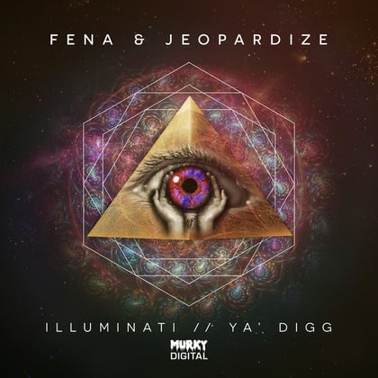 Illuminati/Ya' Dig album by Jeopardize - Drum and Bass Cover Art