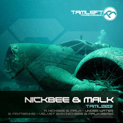 Under Water, Velvet Skin(remix) album by NickBee & Malk - Drum and Bass Cover Art
