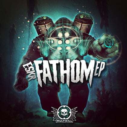 Fathom EP album by ESKR - Drum and Bass Cover Art