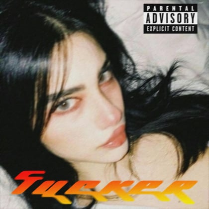 FUCKER album by A.way - Drum and Bass Cover Art
