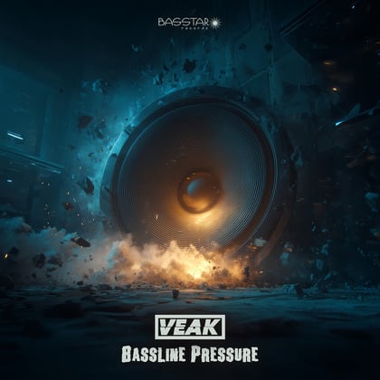 Bassline Pressure album by Veak - Drum and Bass Cover Art