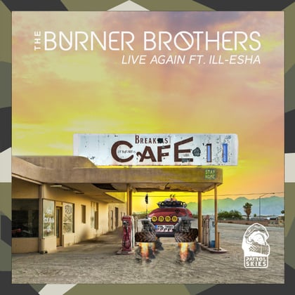 Live Again album by The Burner Brothers - Drum and Bass Cover Art
