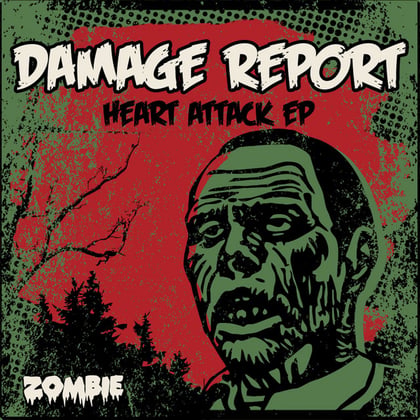 Heart Attack EP album by Damage Report - Drum and Bass Cover Art