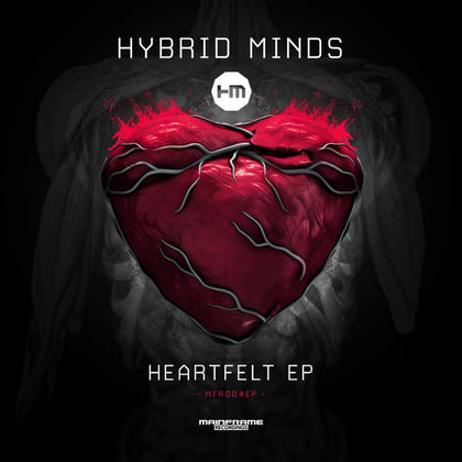 Heartfelt album by Hybrid Minds - Drum and Bass Cover Art