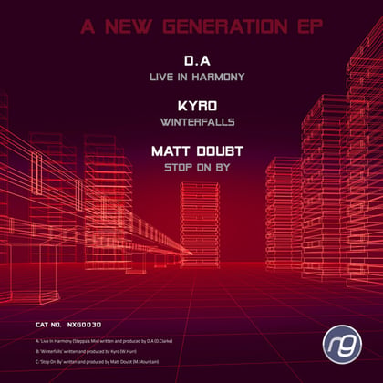 A New Generation EP album by Kyro - Drum and Bass Cover Art