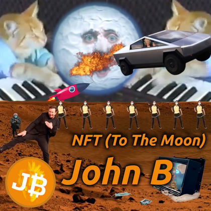 NFT (To the Moon) album by John B - Drum and Bass Cover Art