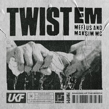 Twist Em album by Mefjus - Drum and Bass Cover Art