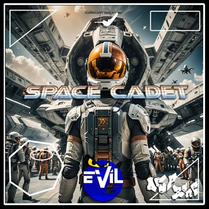 Space Cadet album by Evil E - Drum and Bass Cover Art