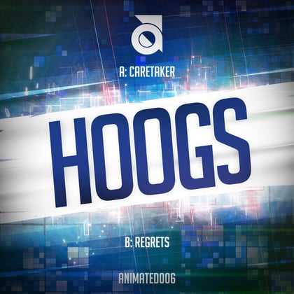Caretaker / Regrets album by Hoogs - Drum and Bass Cover Art