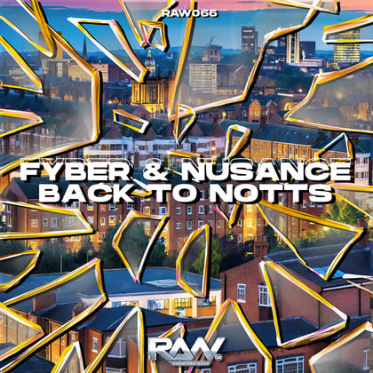 Back to Notts album by Fyber & Nusance - Drum and Bass Cover Art