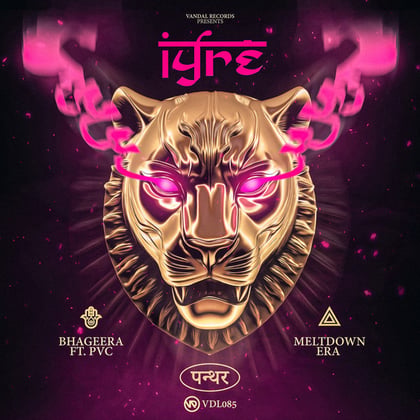 Bhageera / Meltdown Era album by IYRE - Drum and Bass Cover Art