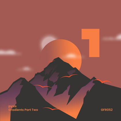 Gradients Part Two album by pyxis - Drum and Bass Cover Art