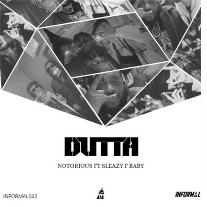 Notorious album by Hexa, Decoder & Dutta - Drum and Bass Cover Art