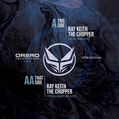 The Chopper Remixes XXV album by Ray Keith - Drum and Bass Cover Art