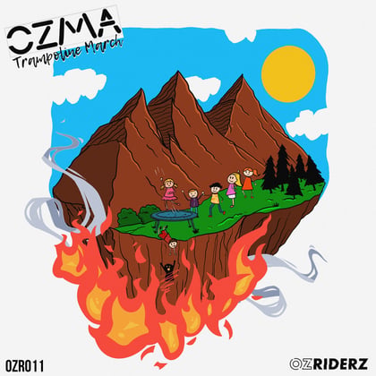 Trampoline March album by Ozma & DJ Ink - Drum and Bass Cover Art