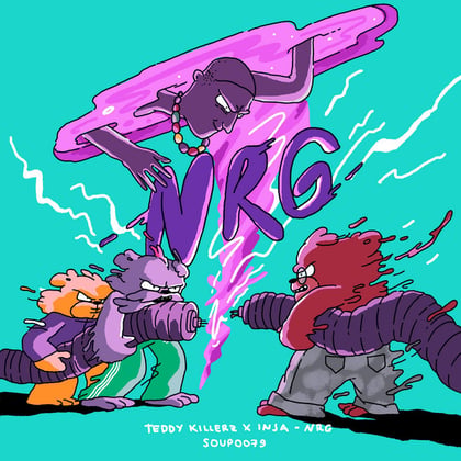 NRG album by Teddy Killerz & Inja - Drum and Bass Cover Art