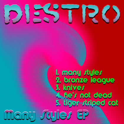 Many Styles album by Destro - Drum and Bass Cover Art