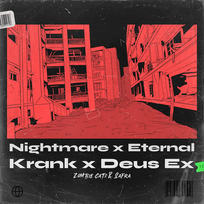 Nightmare album by Zombie Cats - Drum and Bass Cover Art