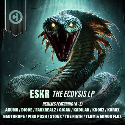 The Ecdysis LP album by ESKR - Drum and Bass Cover Art