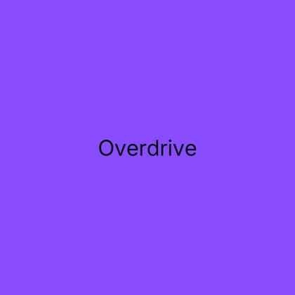 Overdrive (Extended Mix) album by Muffler - Drum and Bass Cover Art