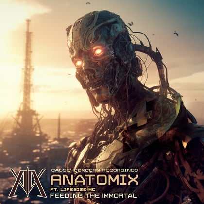Feeding The Immortal album by AnatomiX - Drum and Bass Cover Art