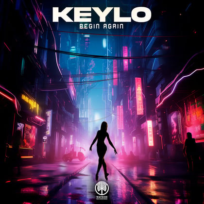 Begin Again album by Keylo - Drum and Bass Cover Art