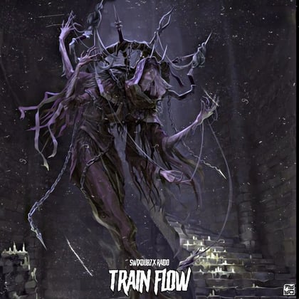Train Flow album by RAIDO - Drum and Bass Cover Art