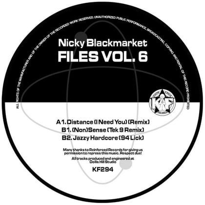 Files Vol.6 album by Nicky Blackmarket - Drum and Bass Cover Art