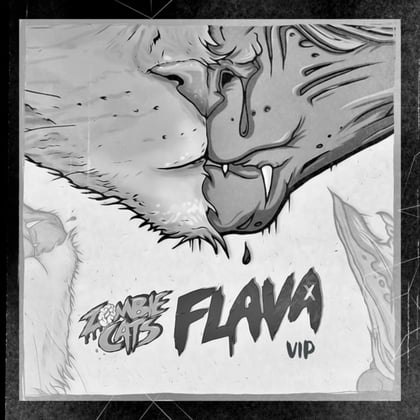 FLAVA VIP album by Zombie Cats - Drum and Bass Cover Art