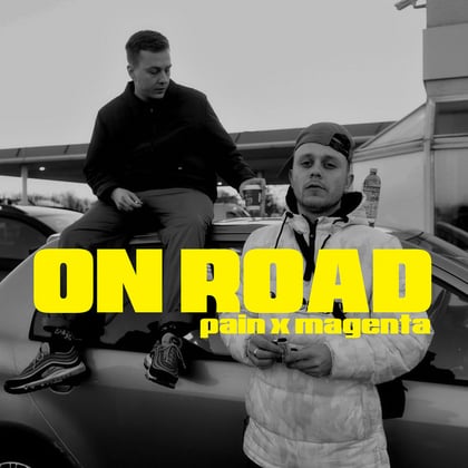 On Road album by Magenta - Drum and Bass Cover Art