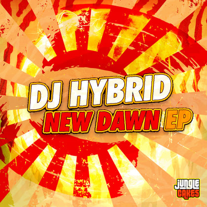 New Dawn EP album by DJ Hybrid & Rider Shafique - Drum and Bass Cover Art