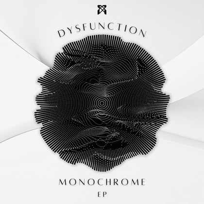 Monochrome album by Dysfunction - Drum and Bass Cover Art