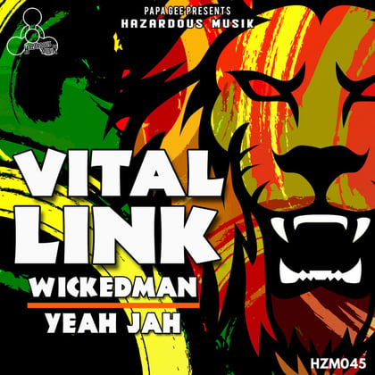 Wickedman/Yeah Jah album by Vital Link - Drum and Bass Cover Art