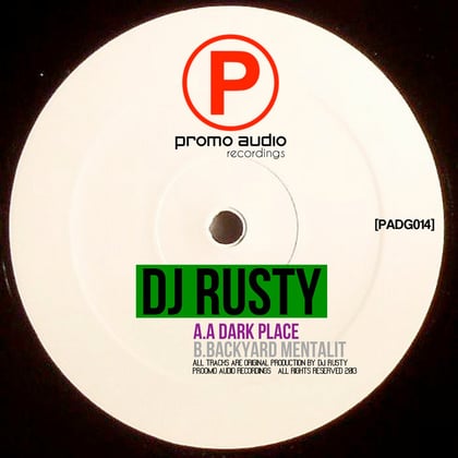 A Dark Place / Backyard Mentalit album by DJ Rusty - Drum and Bass Cover Art