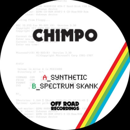 Synthetic / Spektrum Skank album by Chimpo - Drum and Bass Cover Art