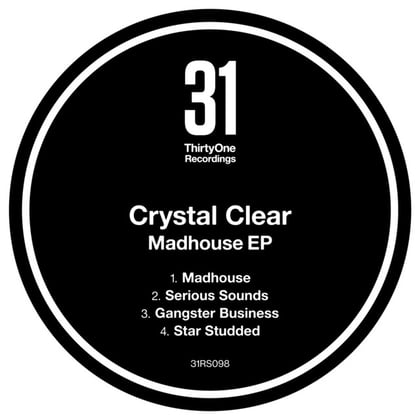 Madhouse EP album by Crystal Clear - Drum and Bass Cover Art