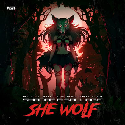 She Wolf album by Shadre & Salvage - Drum and Bass Cover Art