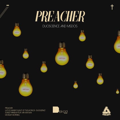 Preacher EP album by Duoscience & MSDOS - Drum and Bass Cover Art